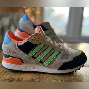 🆕 Adidas ZX750 Multicolor Retro Sneakers hq6680 suede & canvas Sz 10